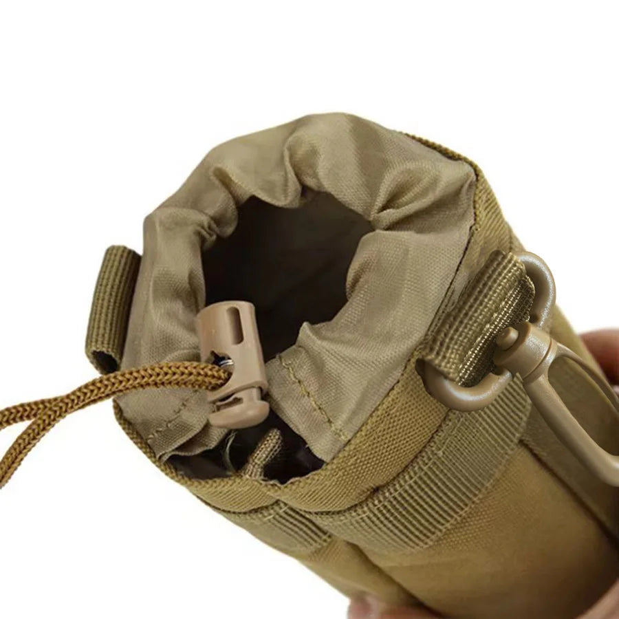 Molle Water Bottle Bag Rack with Pulling Rope