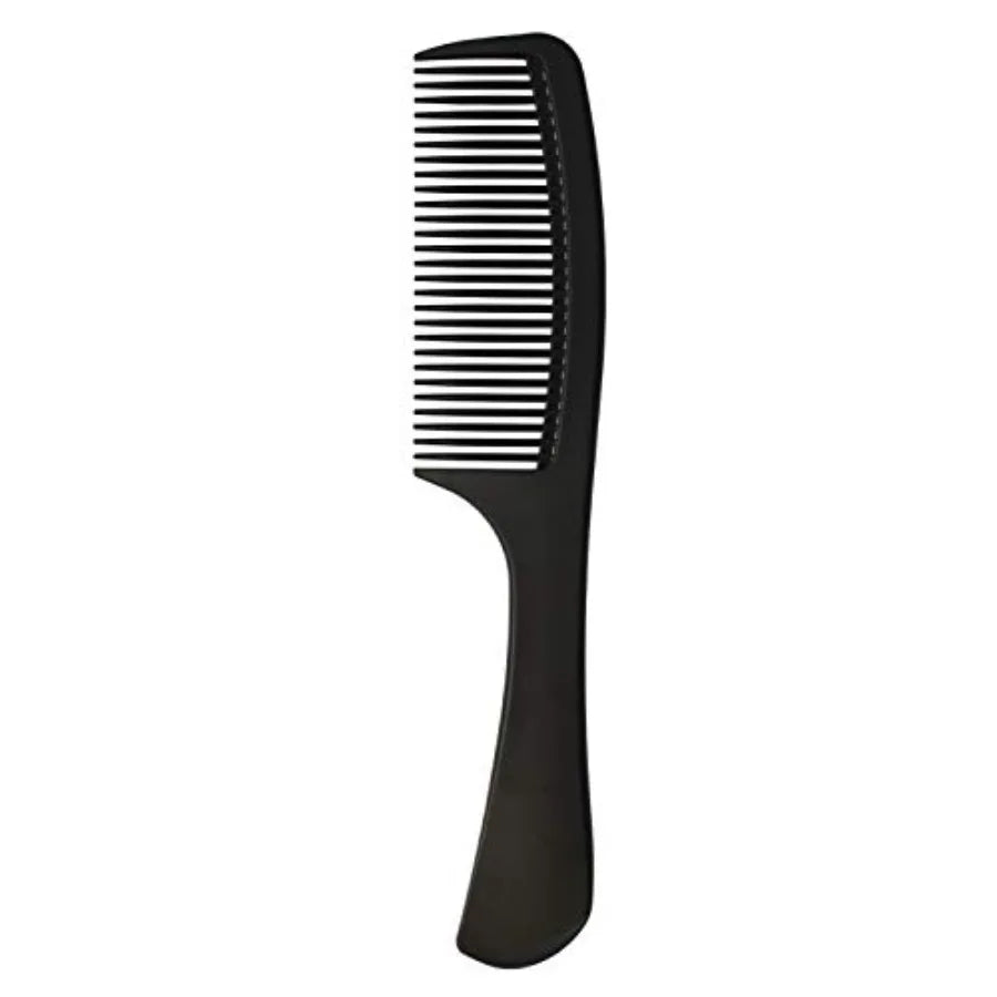 Professional Barber Styling Comb Black Detangling Comb for Long Wet or Curly Hair