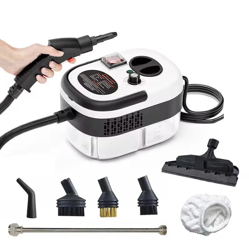 Portable Handheld Steam Cleaner With Brush Heads