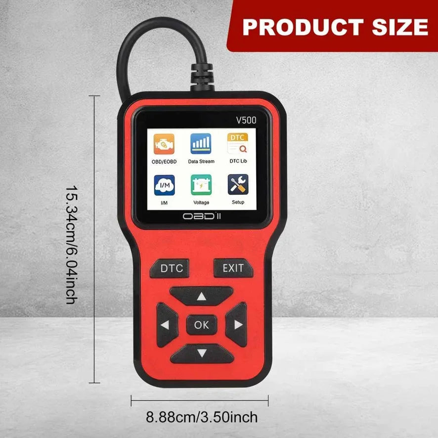 V500 OBD2 Scanner Car Diagnostic Tool with Color Screen