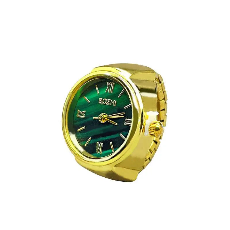 Hot Selling Finger Watch Ring Creative Movement Fashion Accessories Vintage Alloy S additional angle