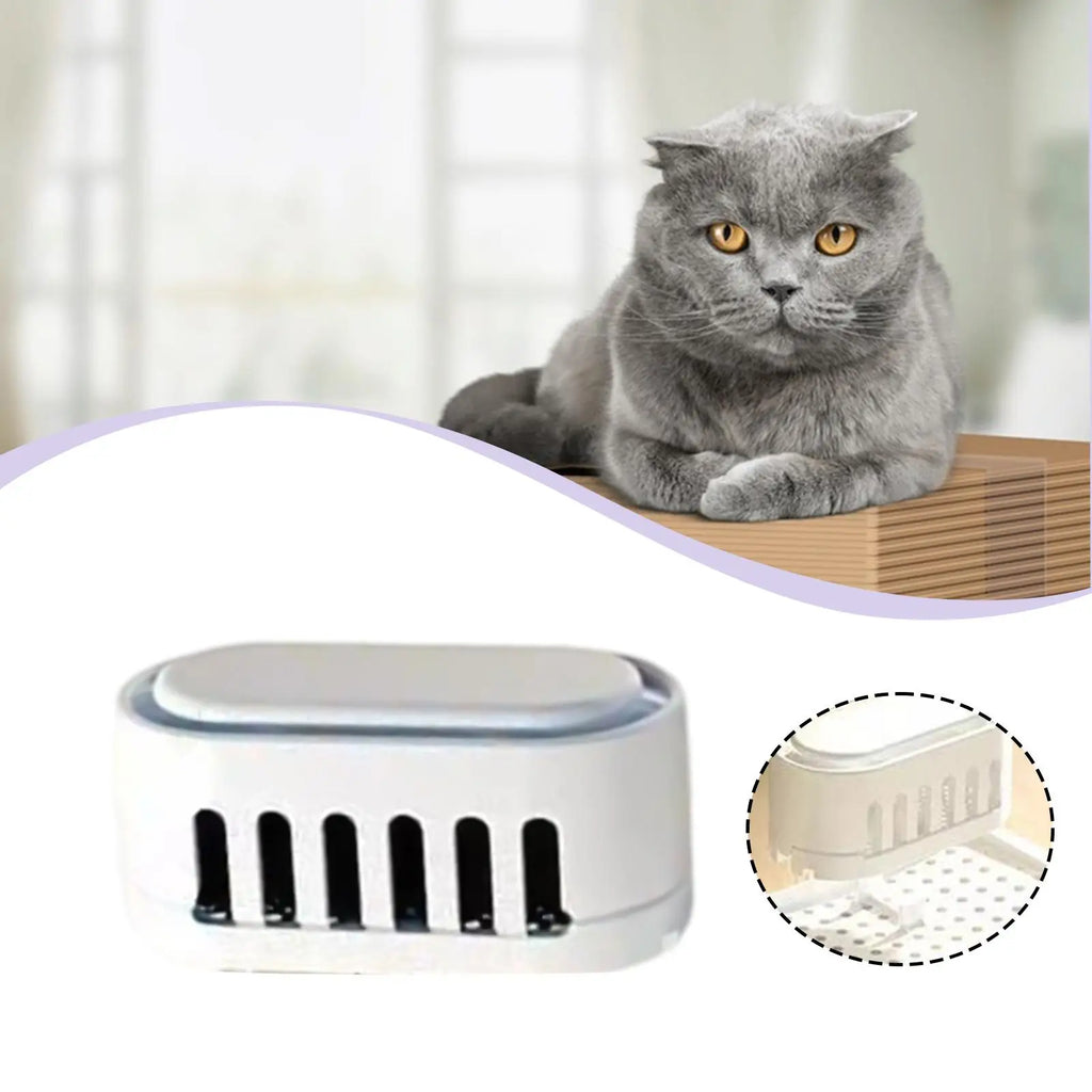 Smart Litter Box Deodorizer Kitten Toilet Tray Easy to Use Cleaner Elimination Friendly Deodorizing Box Odor Cleaning Remover