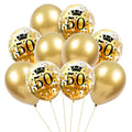 30 40 50  Years Old Latex Balloons Happy Birthday Party Decor Anniversary Adult 30th 40th 50th Birthday Latex Balloons Gold