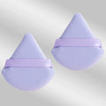 2 件 Triangle Powder Puff Face Makeup Sponge Soft Velvet Cosmetic Puff Blender Beaut additional angle