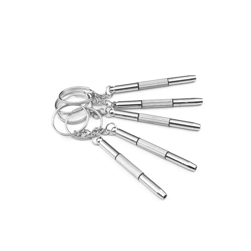 Eyeglass Watch Repair Screwdriver Kit with Keychain detail view