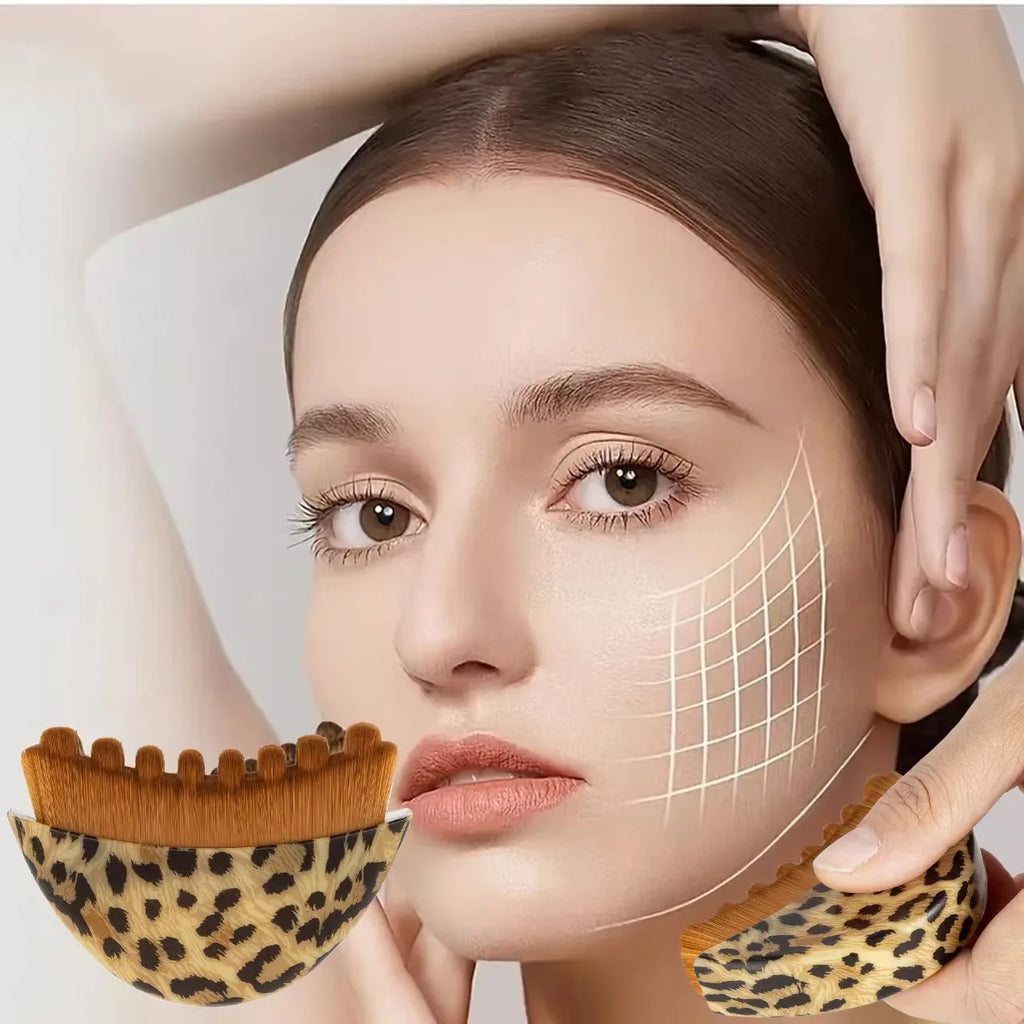 Facial Massage Brush Plastic Hand-Operated Lymphatic Contour Brush