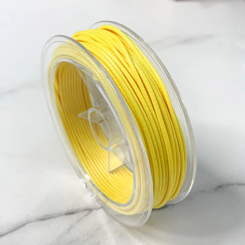 0.5-3MM Waxed Cotton Thread Cord Necklace for DIY Jewelry Making