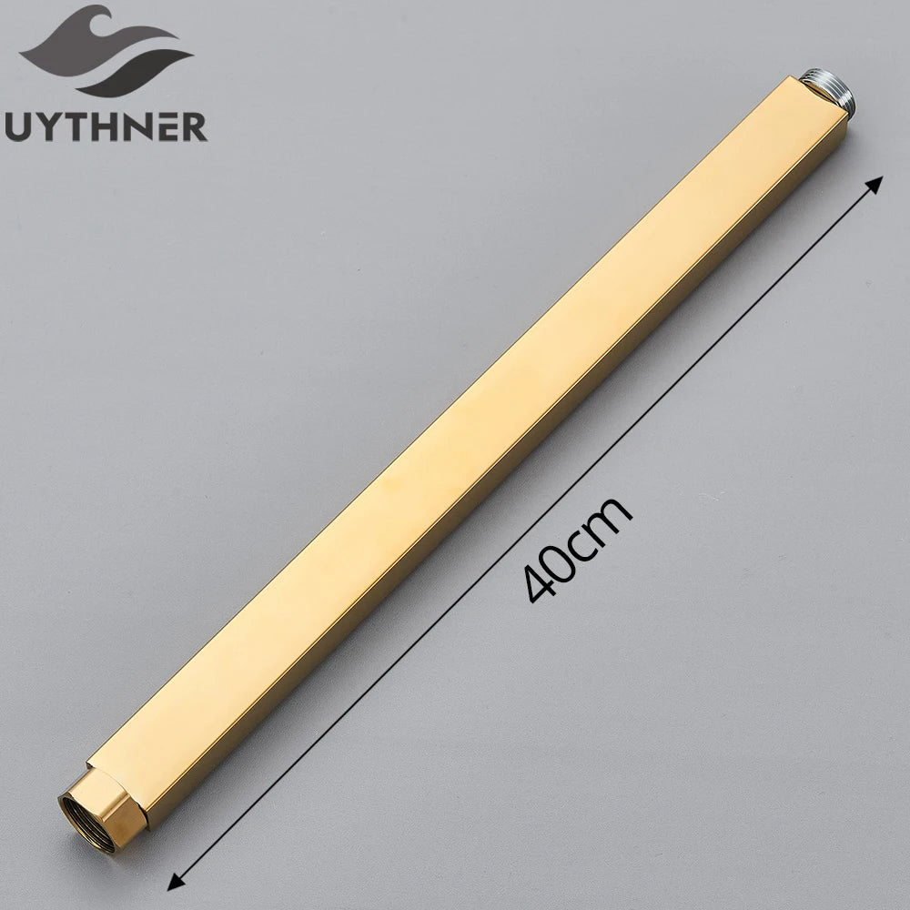 Extend Tube Chrome/Brushed Nickle/Gold/Antique Brass 40-50cm Shower Faucet Extension Tube