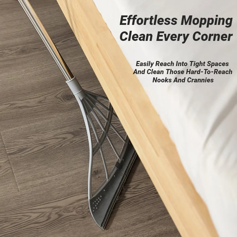 Silicone Magic Broom Mop Household Floor Cleaning Squeegee Wiper Bathroom Toilet Water Sweeper High Place Glass Scraper Tool