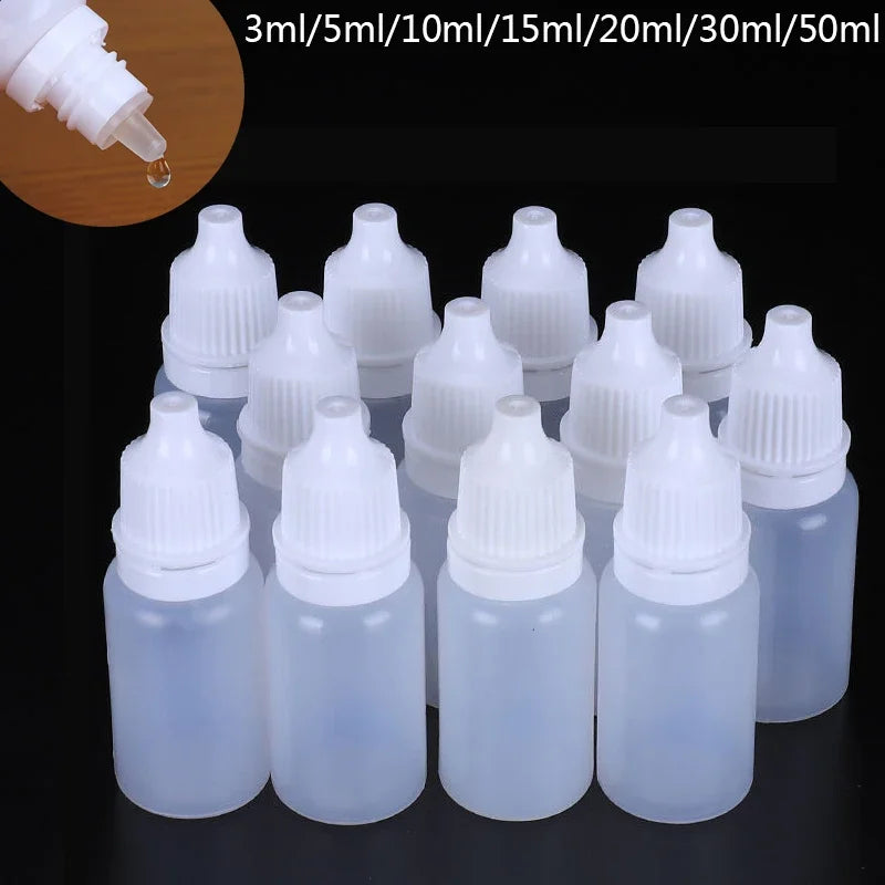 Plastic Dropper Bottles Refillable 100 Pcs