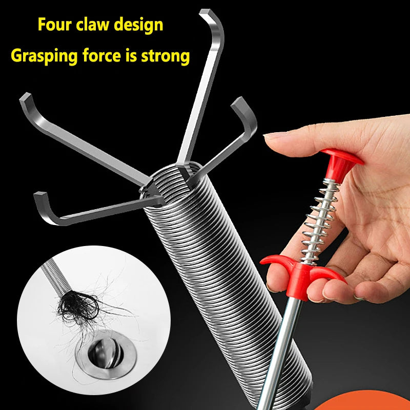 60cm Spring Pipe Dredging Tool, Pick-Up Claw