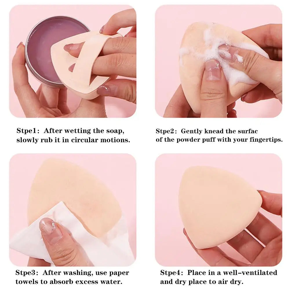Makeup Brush Cleaner Gentle Effective Cleansing Low Foam Formula Quick Rinse Sponges lifestyle view