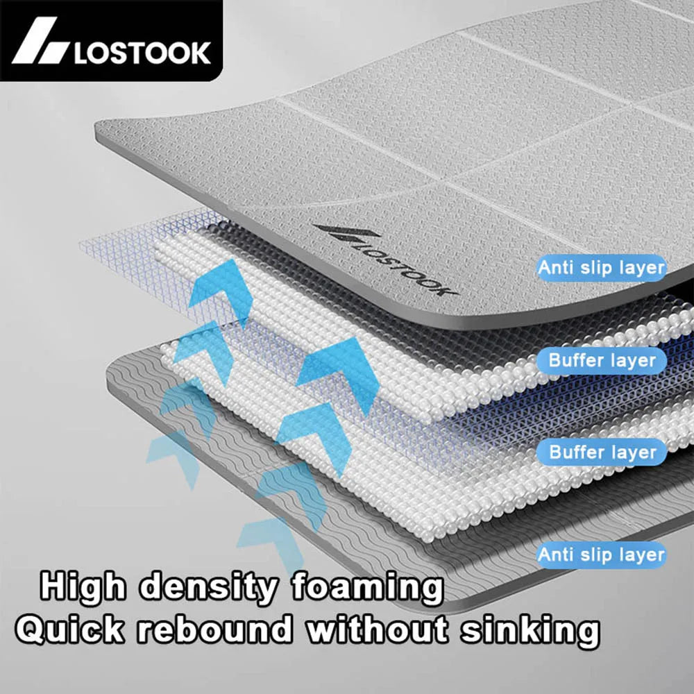 4mm TPE Foldable Yoga Mat Travel Exercise Mat