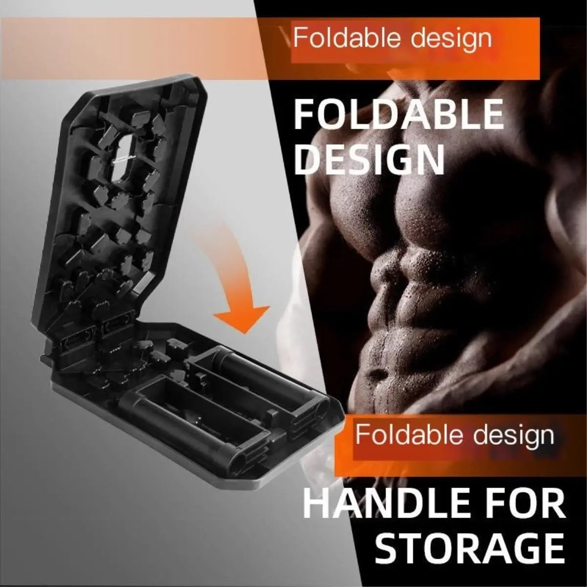 Portable Foldable Push-up Board Set With Handles