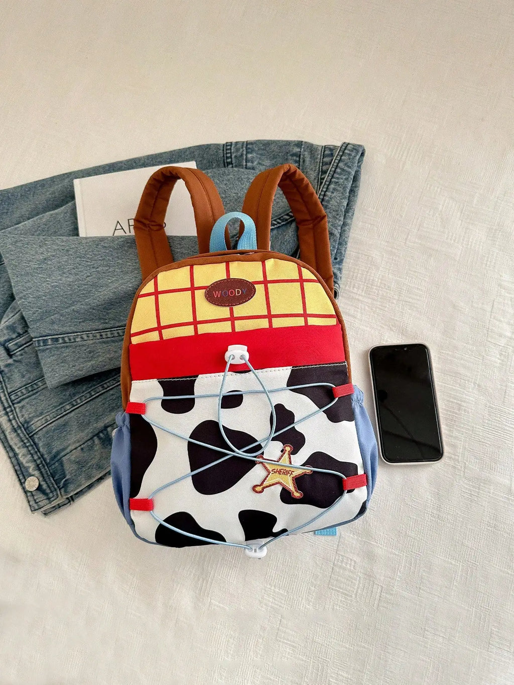 Fashionable and Casual Women's Backpack Cute Cow Print Backpack Soft and Durable Fabric Backpack Suitable for Daily Use