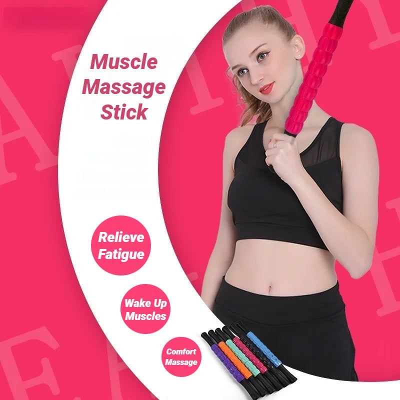 Yoga Massage Stick Deep Muscle Massager Fascia Roller