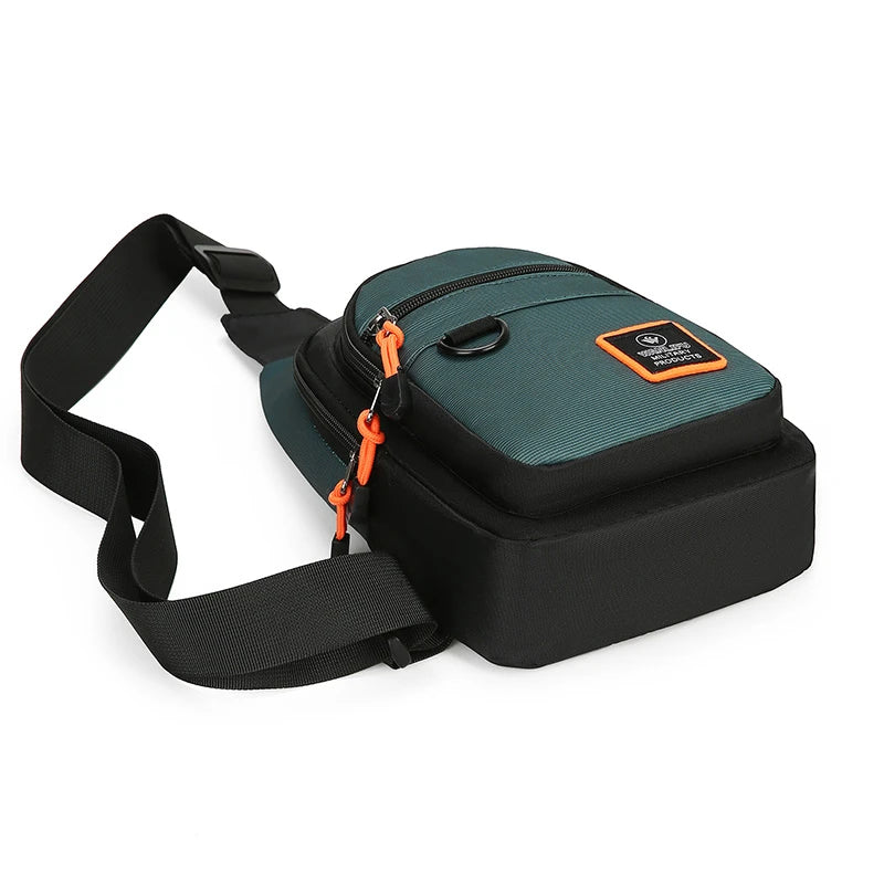 Men's Chest Bag One Shoulder Crossbody Sling Bag detail view