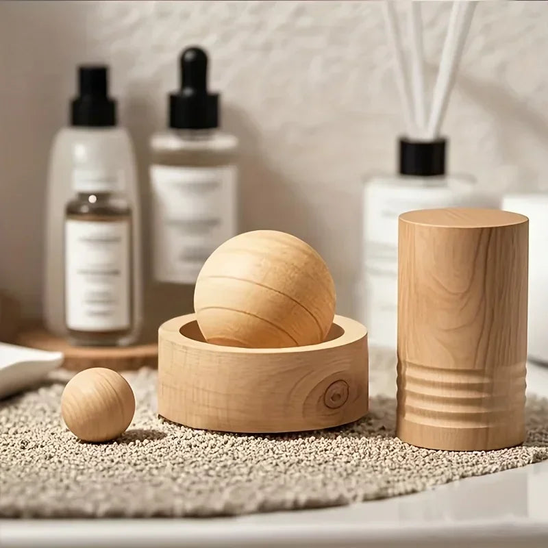 Wooden Essential Oil Diffuser Spherical Design lifestyle view