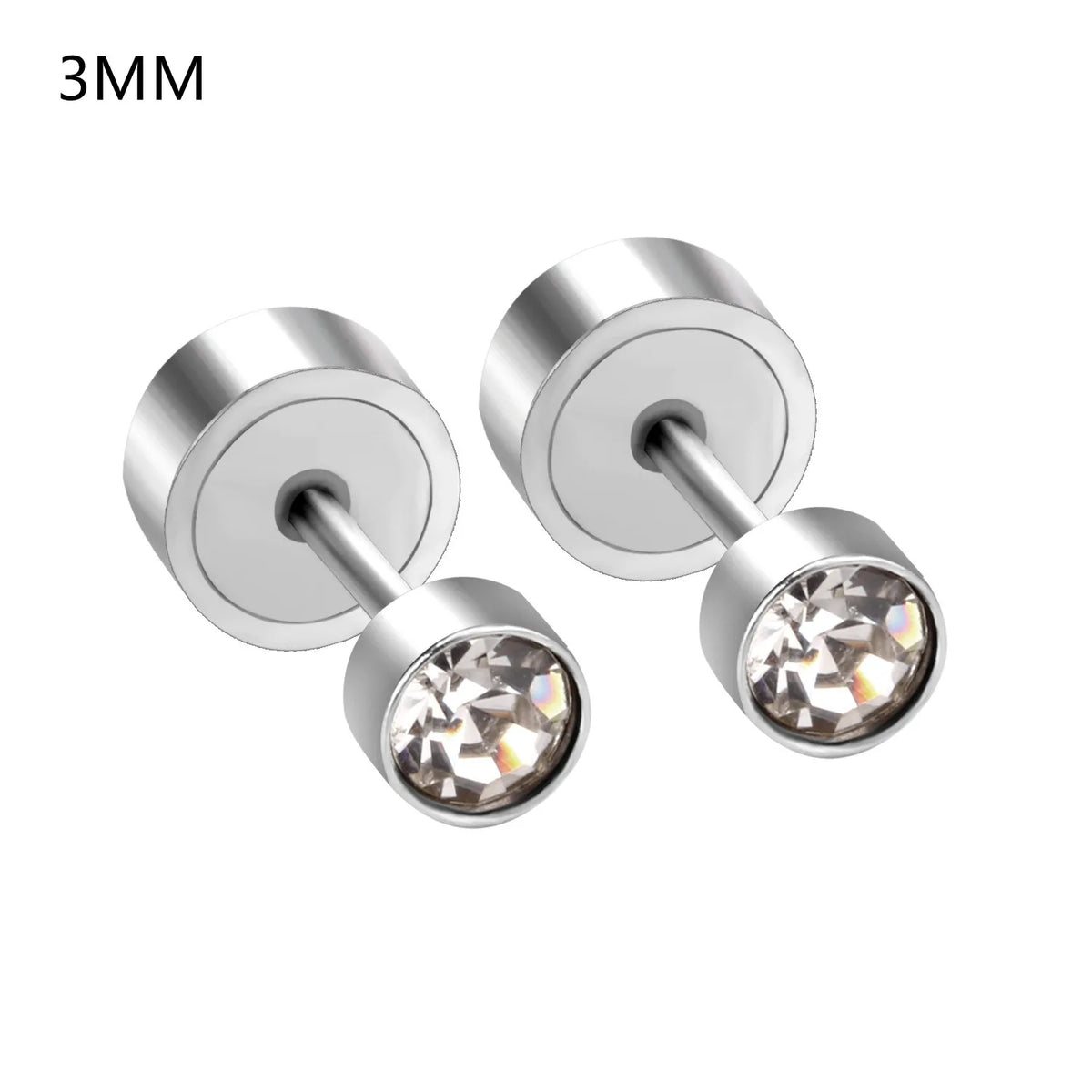 LUXUSTEEL Pink Flower Stud Earrings For Women Stainless Steel Oil Dripping Heart Star alternate view