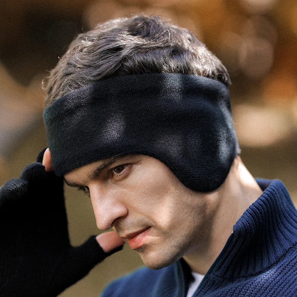 Ear Muffs Fleece Lined Winter Warm Adjustable Head Size 52-64cm Soft Comfortable for Ski Hiking Commuting Unisex Adult Teen