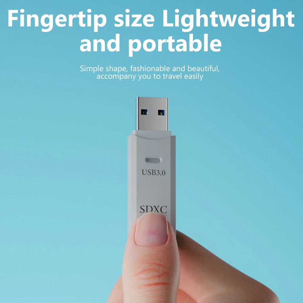 USB 3.0 Micro TF SD Card Reader Adapter for PC Laptop lifestyle view