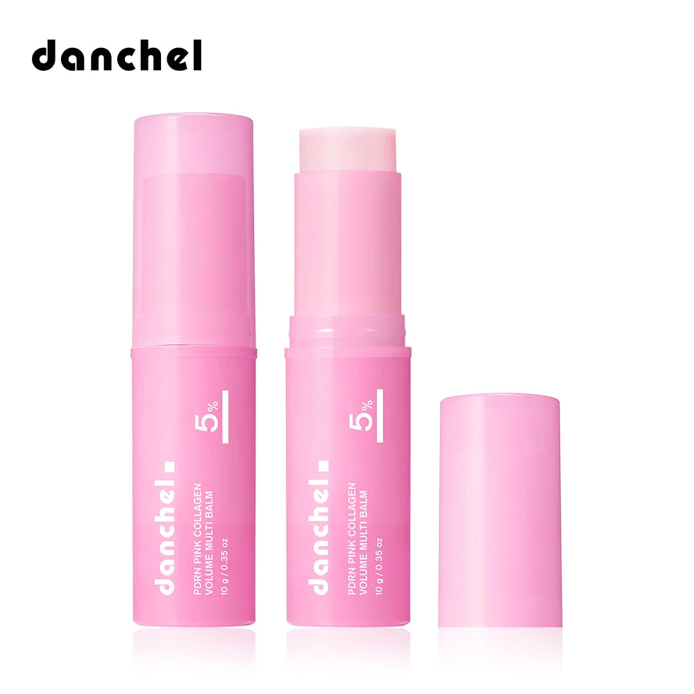 PDRN Pink Collagen Volume Multi Balm Stick for Cheeks Eyes Lips Neck