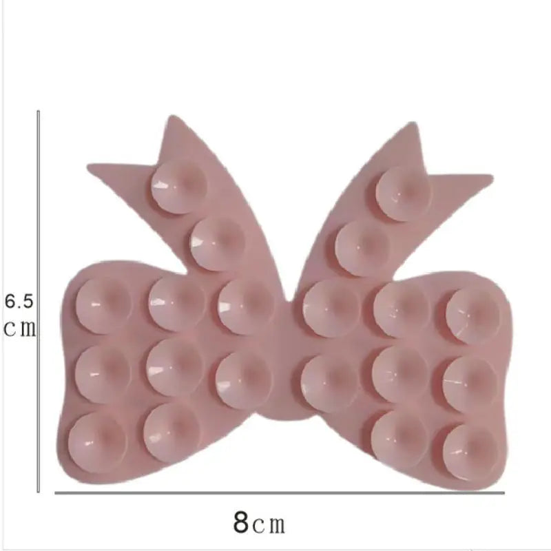 Silicone Bow Shaped Mobile Phone Suction Cup Multicolor Strong Adhesion Reusable For Holding Phone Watching Videos Daily Use