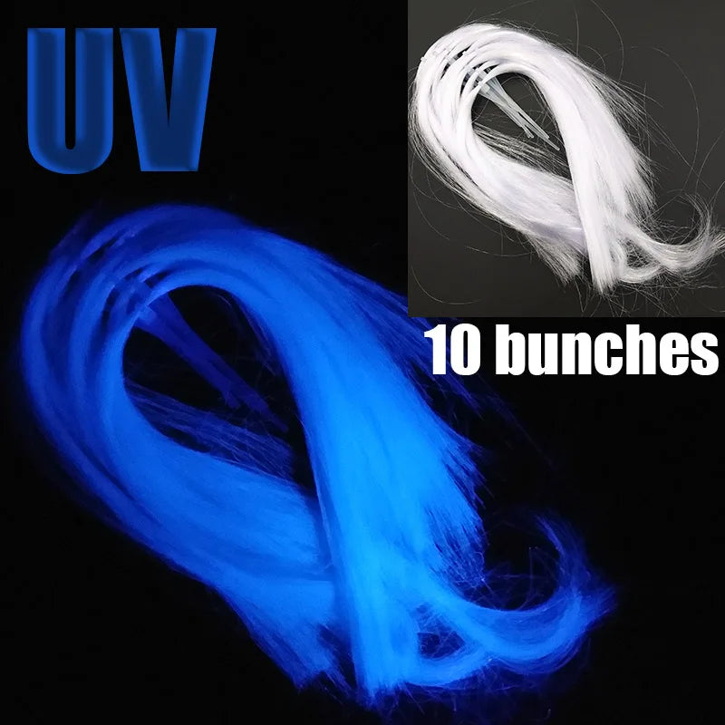 Fly Tying Hooks Crystal Nylon Flash Lure Flies
