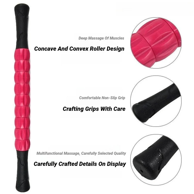 Yoga Massage Stick Deep Muscle Massager Fascia Roller