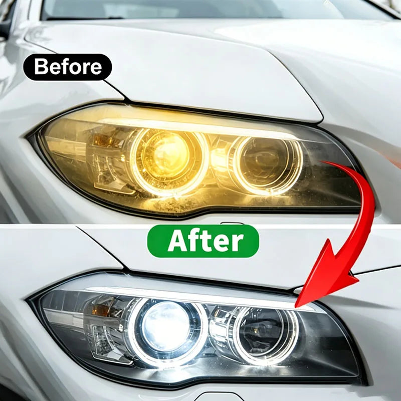 Car Headlight Restoration Polishing Kits Headlamp Scratch Remover Repair Cleaning Paste Remove Oxidation Headlight Polish Liquid