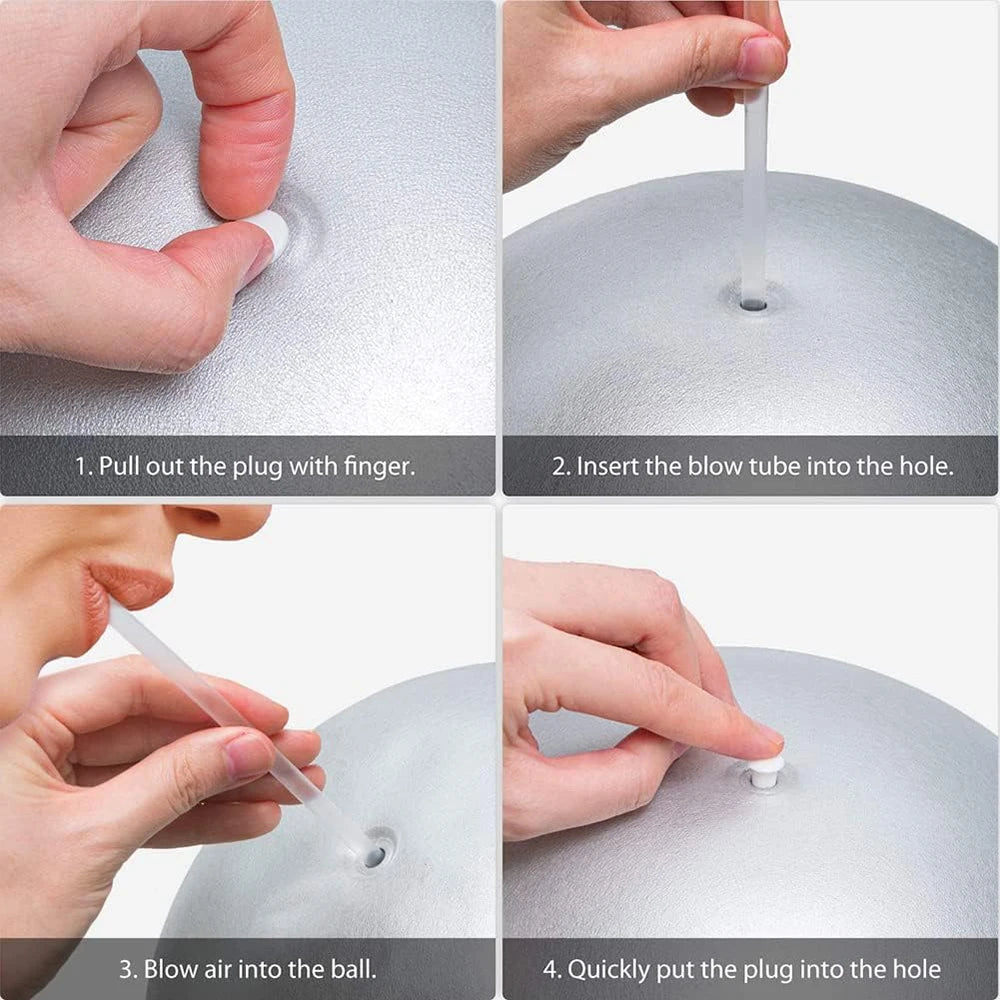 9 Inch Yoga Ball Mini Pilates Exercise Ball Anti Burst Non-Slip