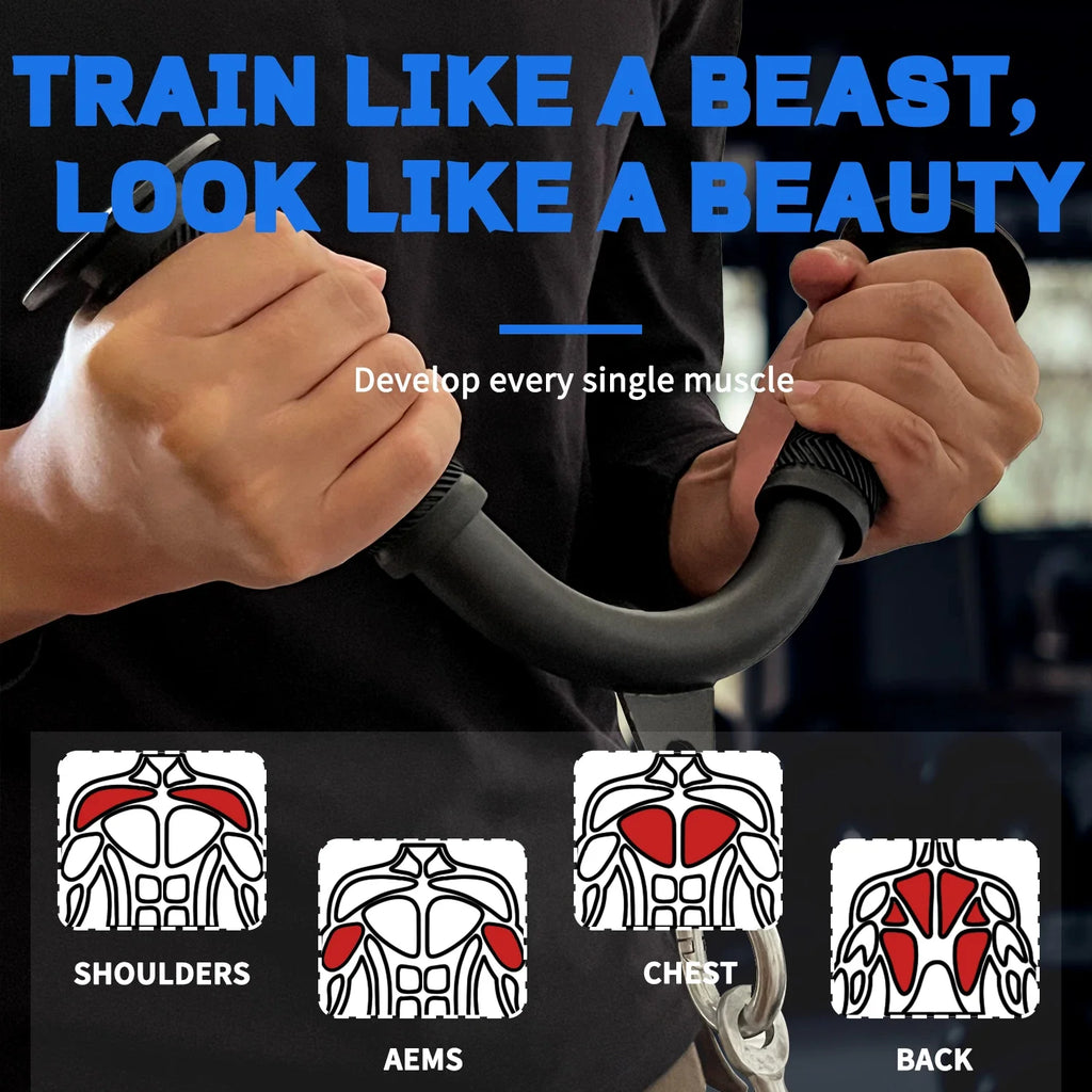 V Bar Tricep Pull Down Attachment for Cable Machine