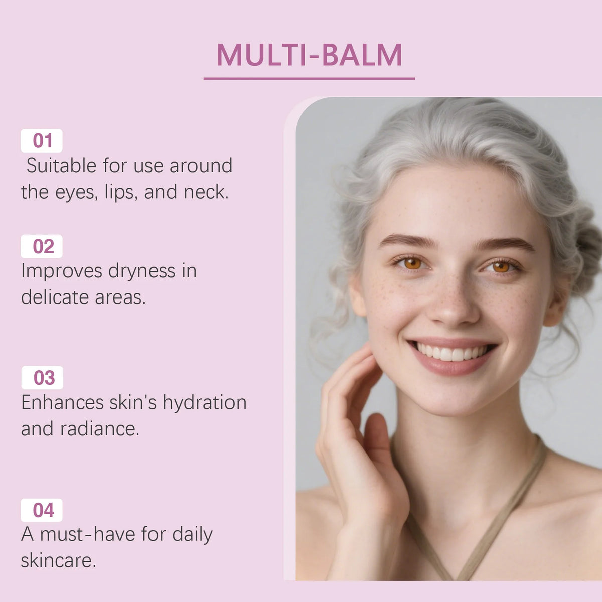 Multi Balm Stick for Face Eyes Lips and Neck