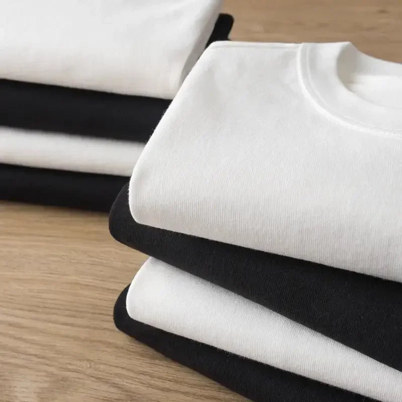 Premium Quality Organic 100% Cotton Mens Solid T-shirts Regular Cotton Men's T-Shirt S close-up view