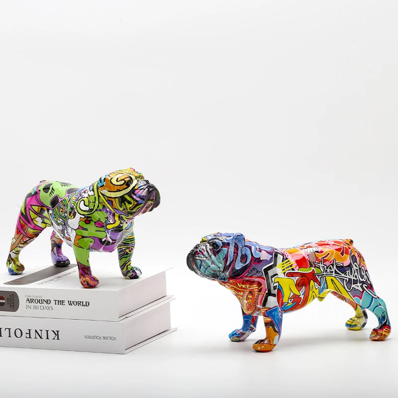 Resin Bulldog Ornament Home Decor