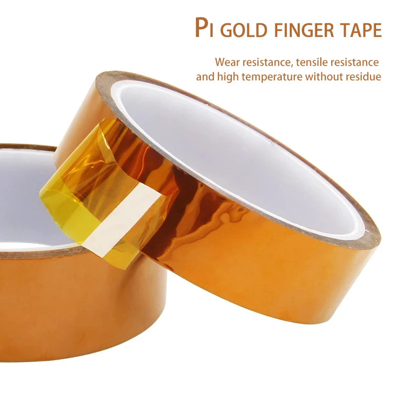 Polyimide Gold Finger Tape 30M High Temperature Insulation Tape close-up view