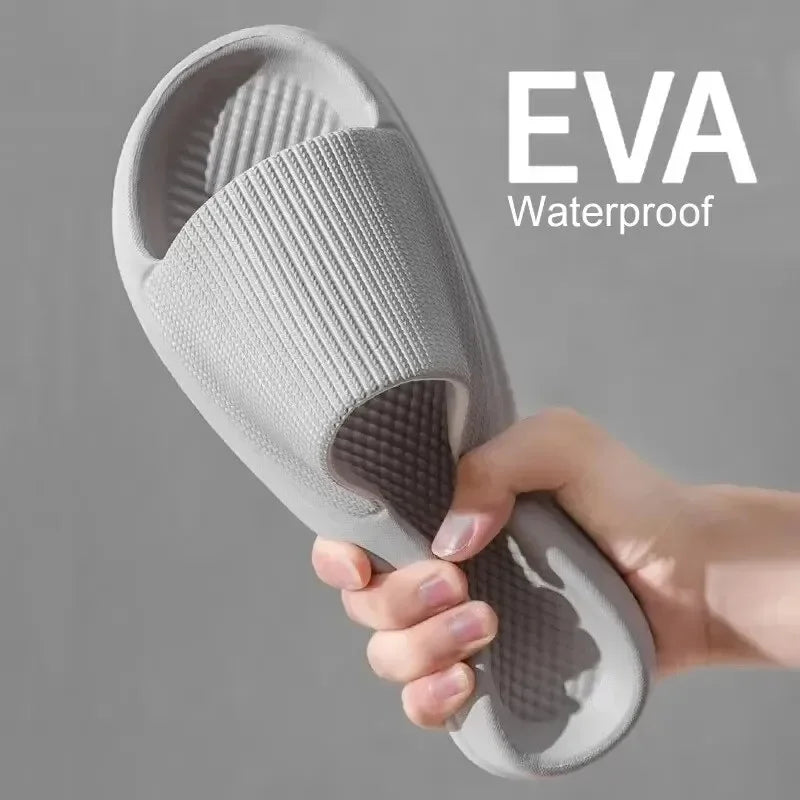 EVA Soft Sole Massage Shower Shoes Unisex Non-Slip Platform Slippers