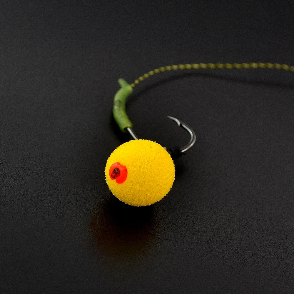 Floss Cap Bait Stop Beads For Carp Fishing 10 Cards