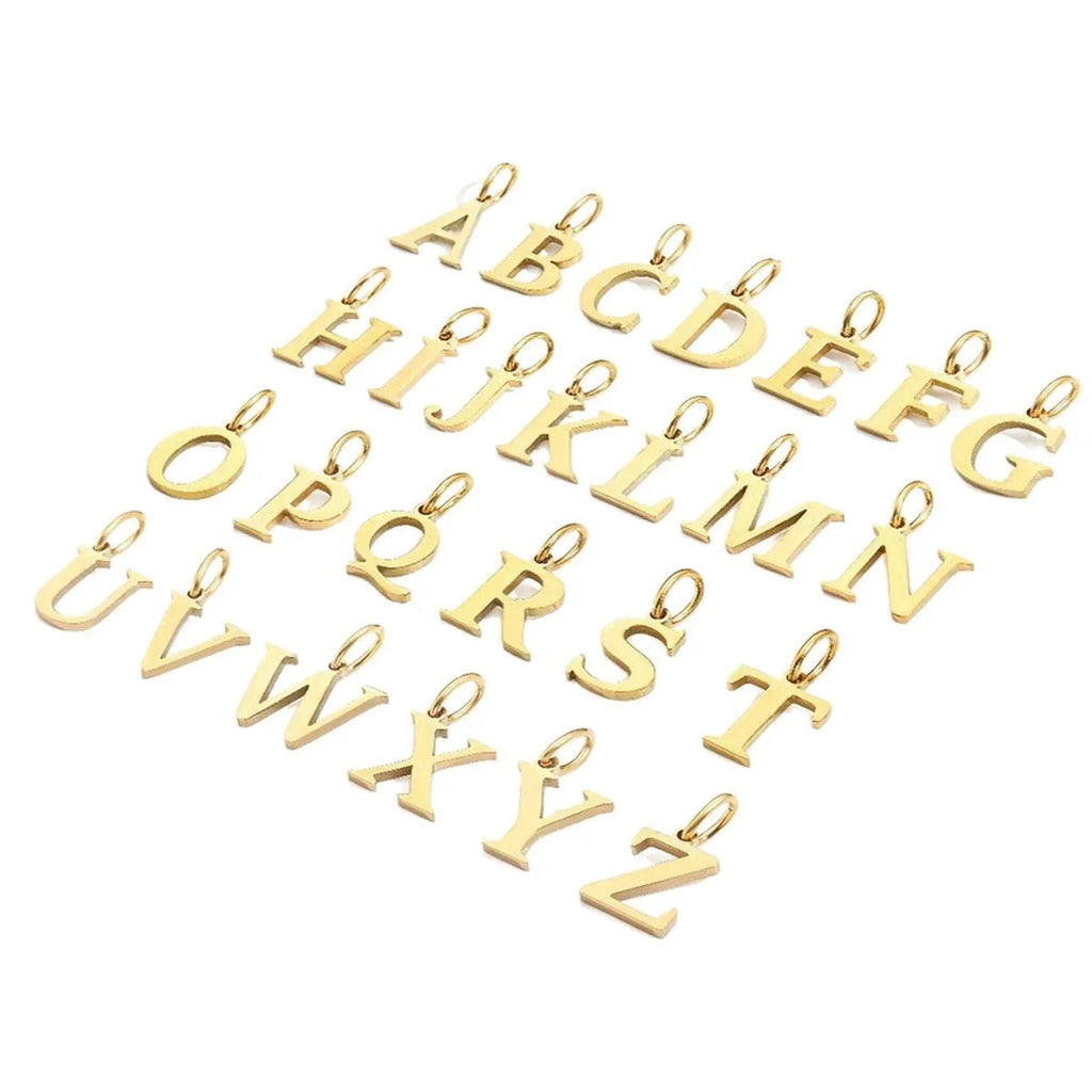 Letter Heart Stainless Steel Choker Necklace for Women