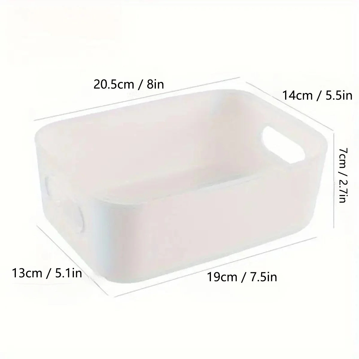10pcs Large Capacity Plastic Storage Box with Cover
