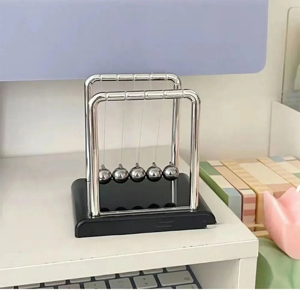 Newton's Cradle Balance Steel Ball Teaching Supplies Physics Science Pendulum Desktop To detail view