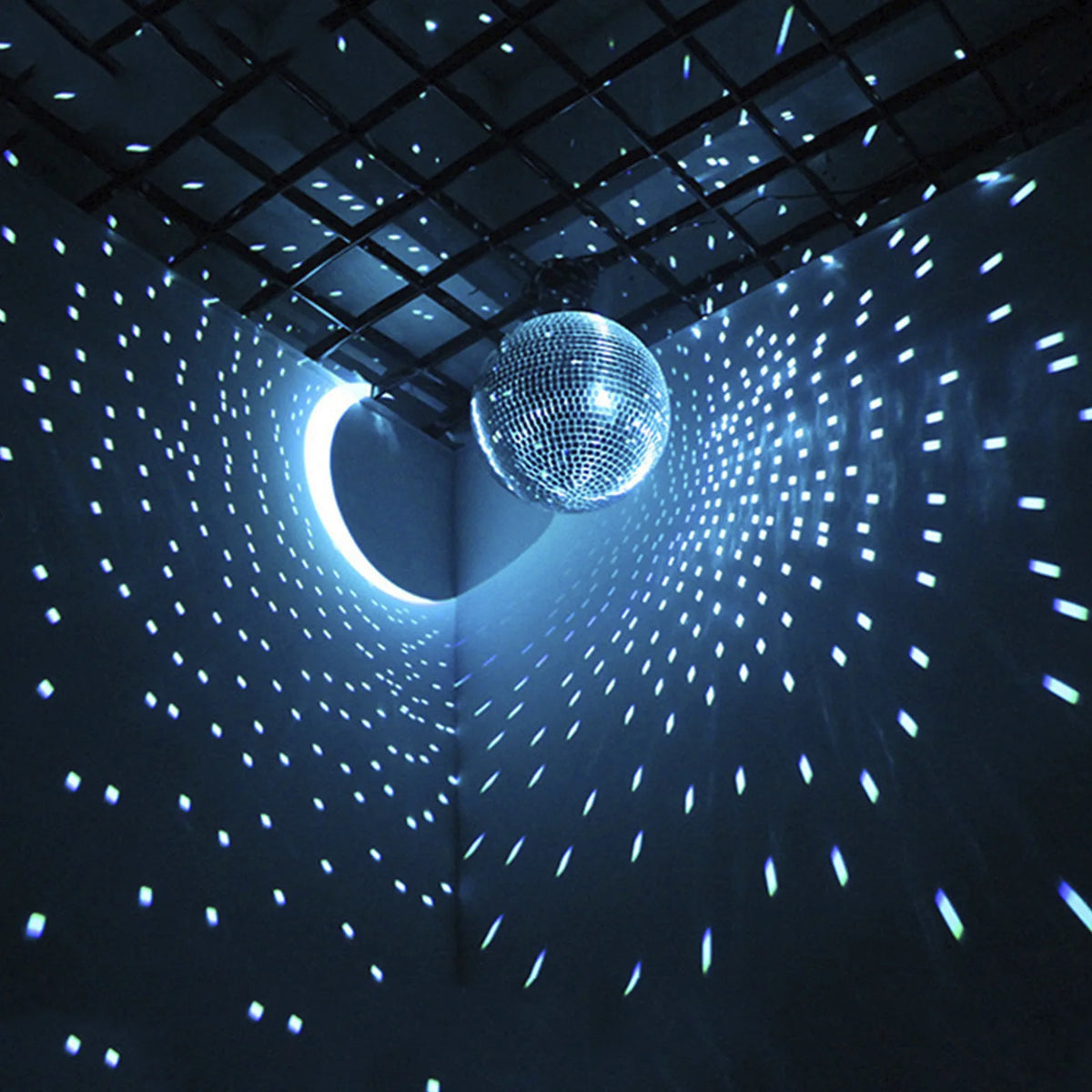 Glass Disco Ball Hanging Mirror Ball 8 Inch for Parties