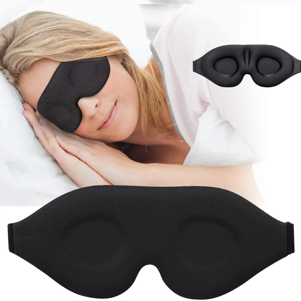 Breathable 3D Adjustable Sleep Mask – Blocks Light, Allows Air Circulation for Eyes, lifestyle view