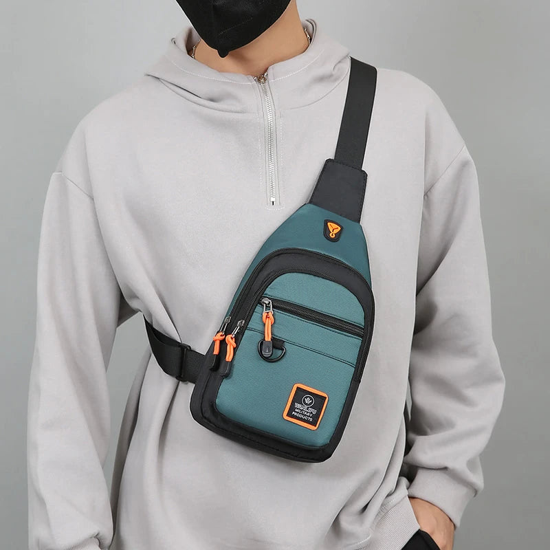 Men's Chest Bag One Shoulder Crossbody Sling Bag