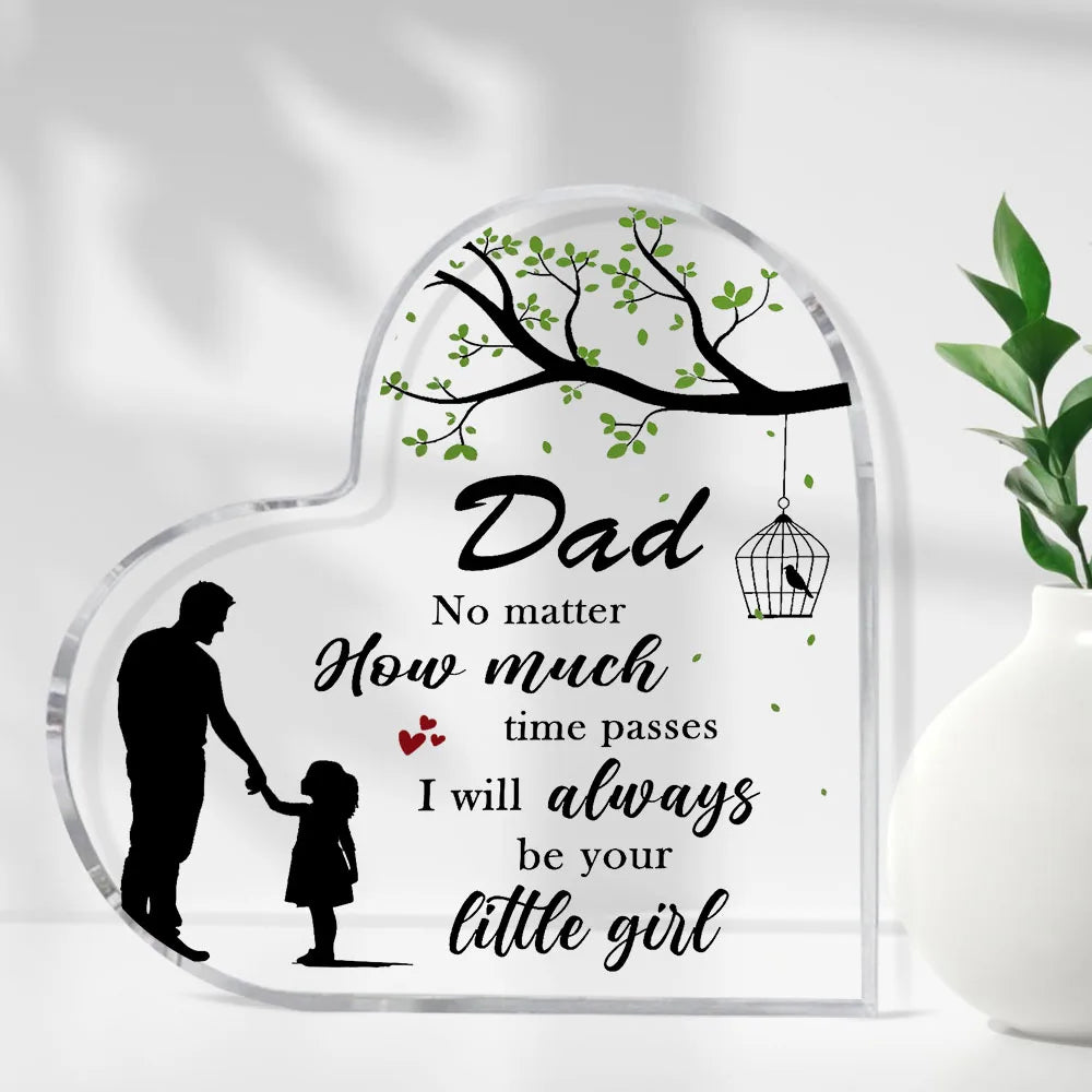 Father's Day Gift From Daughter | Laser Engraved Acrylic Plaque