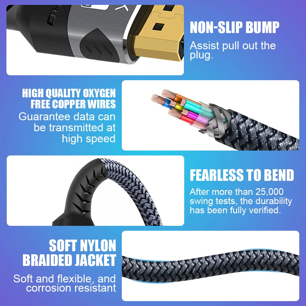 8K HDMI Cable 2.1 48Gbps for PS5 Laptop additional angle