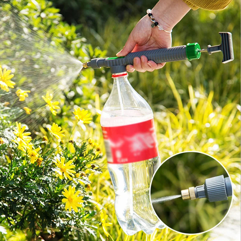 Adjustable Bottle Spray Head Nozzle Garden Watering Tool