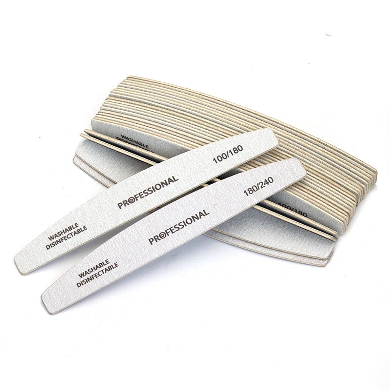 Wooden Nail Files 100/180 180/240 Emery Board