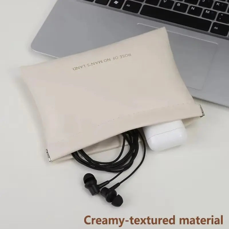 Mini PU Purse Storage Bag Lipstick Cosmetic Organizer close-up view
