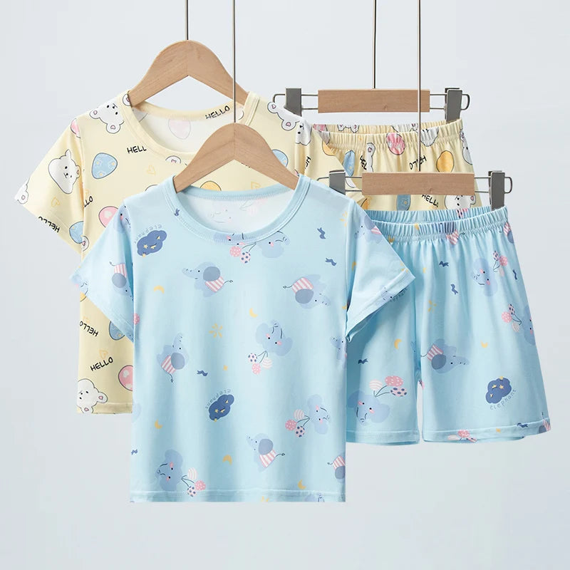 2-Piece Summer Kids Shorts Set Casual Home Outdoor alternate view
